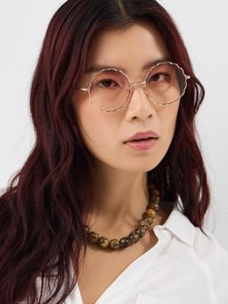 Accessorize London - Womens Round Flower Sunglasses