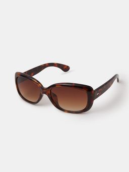 Accessorize London - Womens Rectangle Tort Wrap Sunglasses