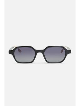 Snitch - Rectangle Full Rim Grey Lens Sunglasses