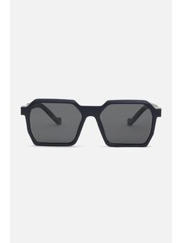 Snitch - Rectangle Full Rim Black Lens Sunglasses