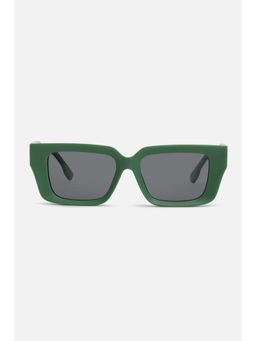 Snitch - Rectangle Full Rim Grey Lens Sunglasses