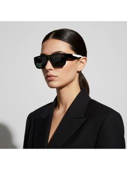 Vintage - Unisex Square Green Lens Sunglasses (55)