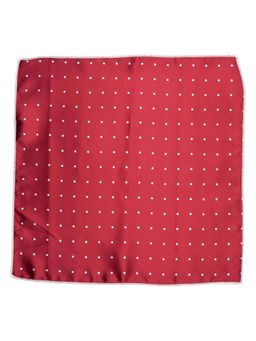 The Tie Hub - Red Polka Pocket Square For Men