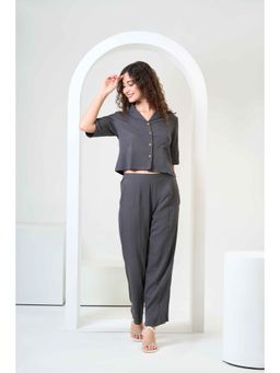 Urban Sundari - Grey Half Sleeve Co-Ord Set
