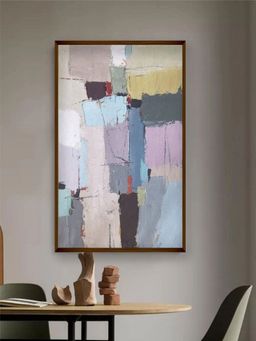 The Art House - Abstract Painting Multicolor (20X30 Inches)