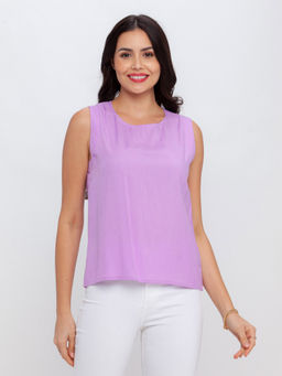 Zink London - Women's Purple Solid Top