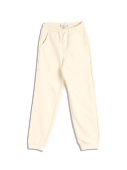Tommy Hilfiger - Girls Beige Solid Joggers
