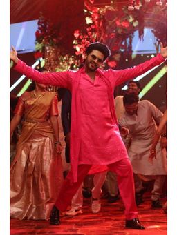 HILO DESIGN - Kalyana Gulabi Pink Chanderi Silk Kurta