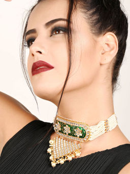 Odette - Multi-Color Solid Plain Metal Jewellery Sets