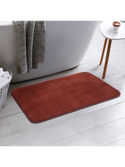 HomeTown - Emilia Memory Foam Anti Skid Bath Mat 44x66 Cm in Brown Colour