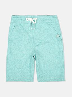 United Colors of Benetton - Boys Green Solid Shorts