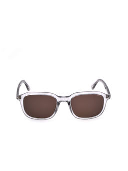 Police - Men White Acetate Frame and Brown Colored Lens Sunglasses - Spll81K 53 6A7