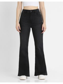 American Eagle - Women Washed Black Artist Flare Jeans