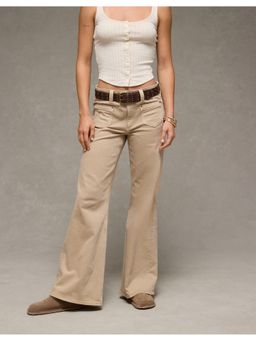 American Eagle - Women Beige Artist Flare Jeans