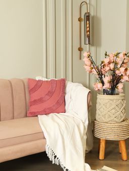 Sashaa World - Curves Cushion Cover Rose Pink (18x18 inches)