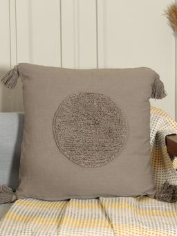 Sashaa World - Circle Tufted Cushion Cover (18x18 inches)