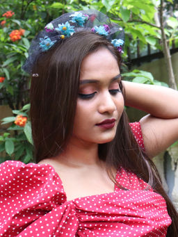 Soho Boho Studio - Darknights bloom Scrunchie hairband