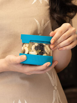 Glasafe - Blue Store O Fresh Borosilicate Glass Container 450ml