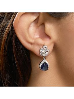 Anoree - Seraphina Luxe Teardrop Blue Earrings