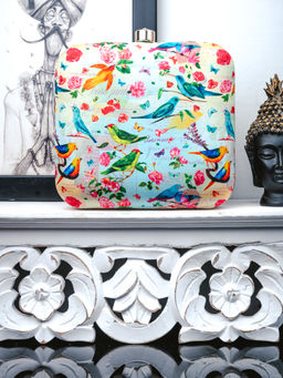 NR by Nidhi Rathi - Printed Blue Clutch