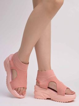 Shoetopia - Fashion and Comfortable Casual Peach Sandals for Women