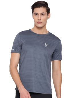 Rock.it - Men Grey Crew Neck Regular Fit T-Shirt
