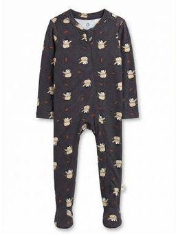 Cocoon Care - Baby Black Bamboo Cotton Knit Penguin Printed Onesies