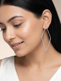 GIVA - 925 Silver Rhombus Gleam Earrings