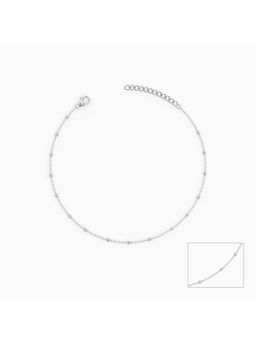 GIVA - 925 Silver Frost Whisper Anklet,Single
