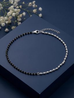 GIVA - 925 Silver Noirline Anklet,Single