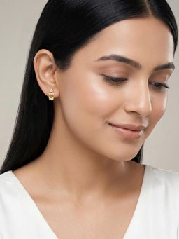 GIVA - 925 Silver Golden Fernelle Drop Earrings