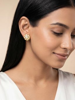 GIVA - 925 Silver Golden Nerida Stud Earrings