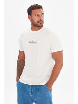 Trendyol - Man Off White T-Shirt