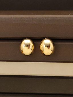 Abdesigns - Elegant Gold Plated Stud Earrings Gold