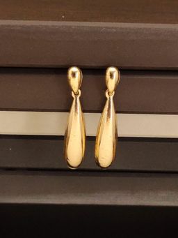 Abdesigns - Elegant Gold Plated Drop Earrings Gold