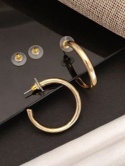 Abdesigns - Elegant Gold Plated Hoop Earrings
