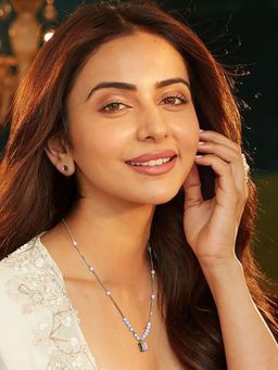 Accessher - Soft Pink Contemporary Pendant Chain for Women