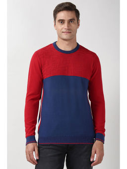 Peter England - Men Multi-Color Crew Neck Sweater