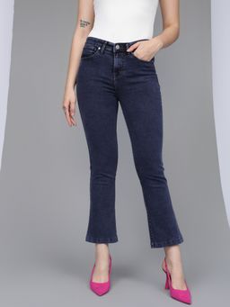 Xpose - Women Blue Comfort Bootcut High-Rise Stretchable Jeans