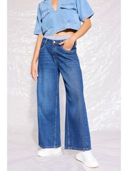 FREAKINS - Low-Rise Wide Leg Boxer Jeans