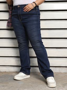 High Star - Women Stove Pipe High-Rise Jeans