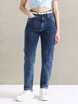 U.S. POLO ASSN. - Mom Fit Blue Jeans