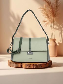 ESBEDA - Pista Colour Verona Structured Handbag with Detachable Strap For Women's (Medium)