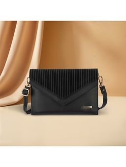 Metro - Black Solid/Plain Sling and Cross Bags