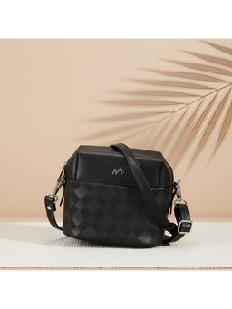 Metro - Black Textured Sling Bag