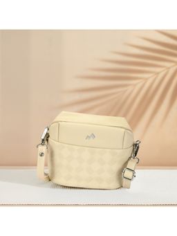 Metro - Beige Textured Sling Bag