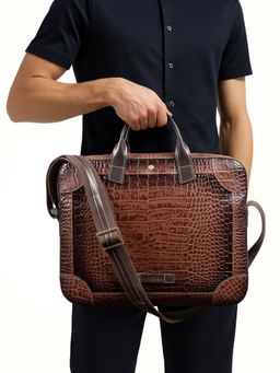 Hidesign - Clooney Genuine Leather Men's Tan Messenger Bag