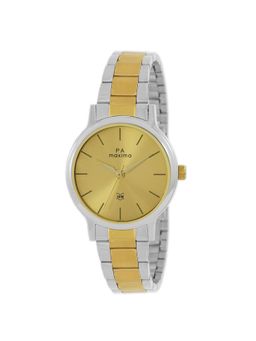 PA Maxima - Attivo Analog Watch for Women in Gold Dial Color