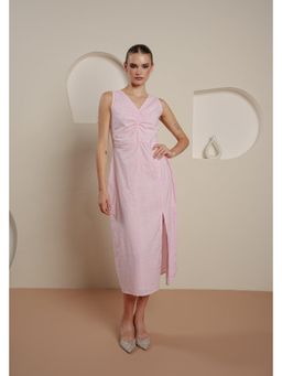 Blanche by Rashika - Women Pink Rose Romance Dress
