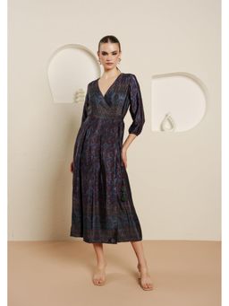 Blanche by Rashika - Women Blue Bohemian Noir Dress
